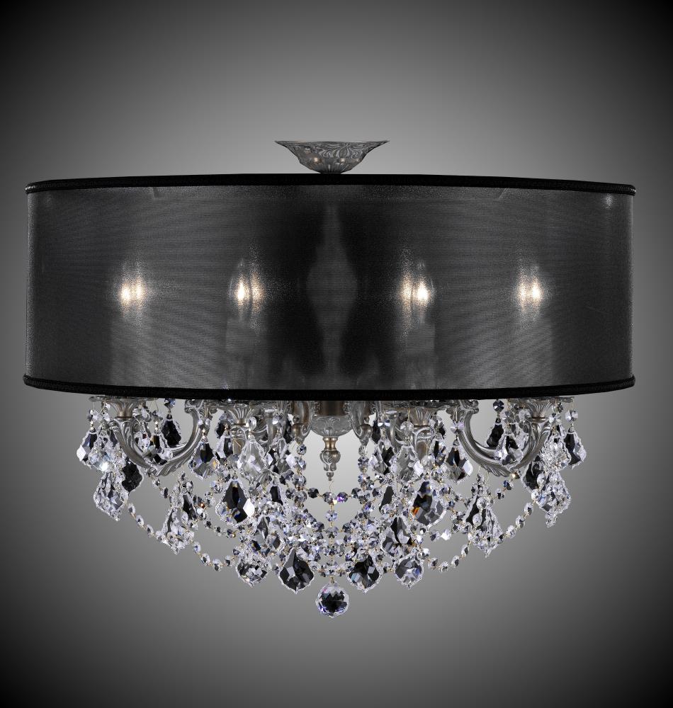 Eight Light Semi Flush Mount